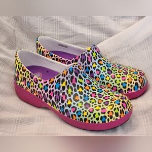 Lisa Frank Crocs Collab Women’s Size 11 Fun Print Slip On Clog EUC